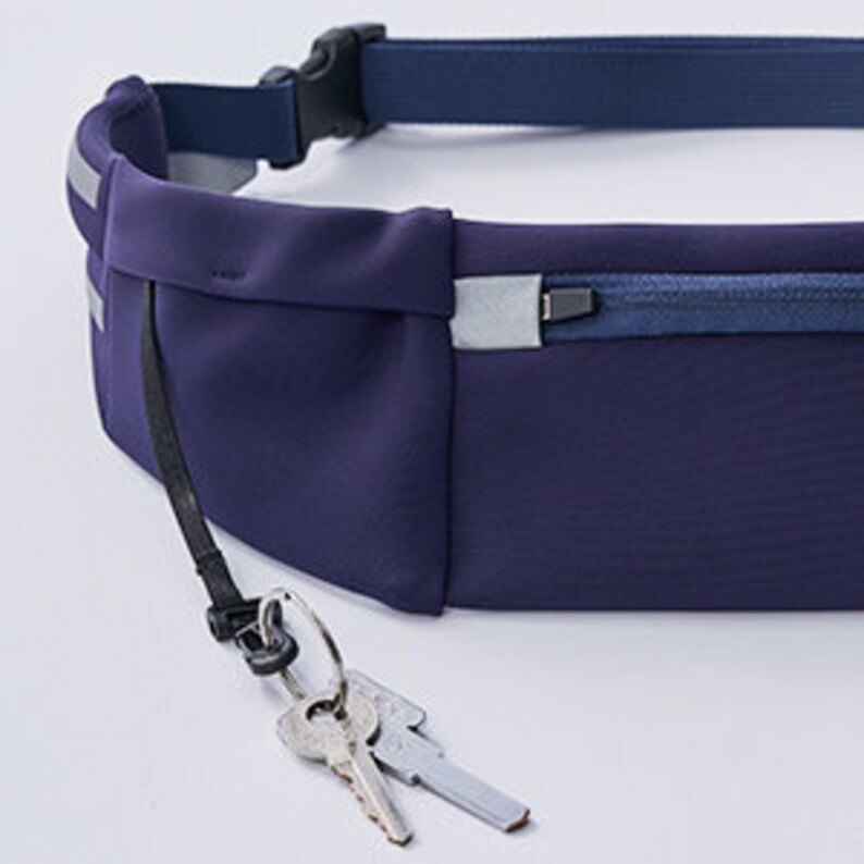 Athlene No Bounce Running Belt Bag With Adjustable Belt 3 Pockets and