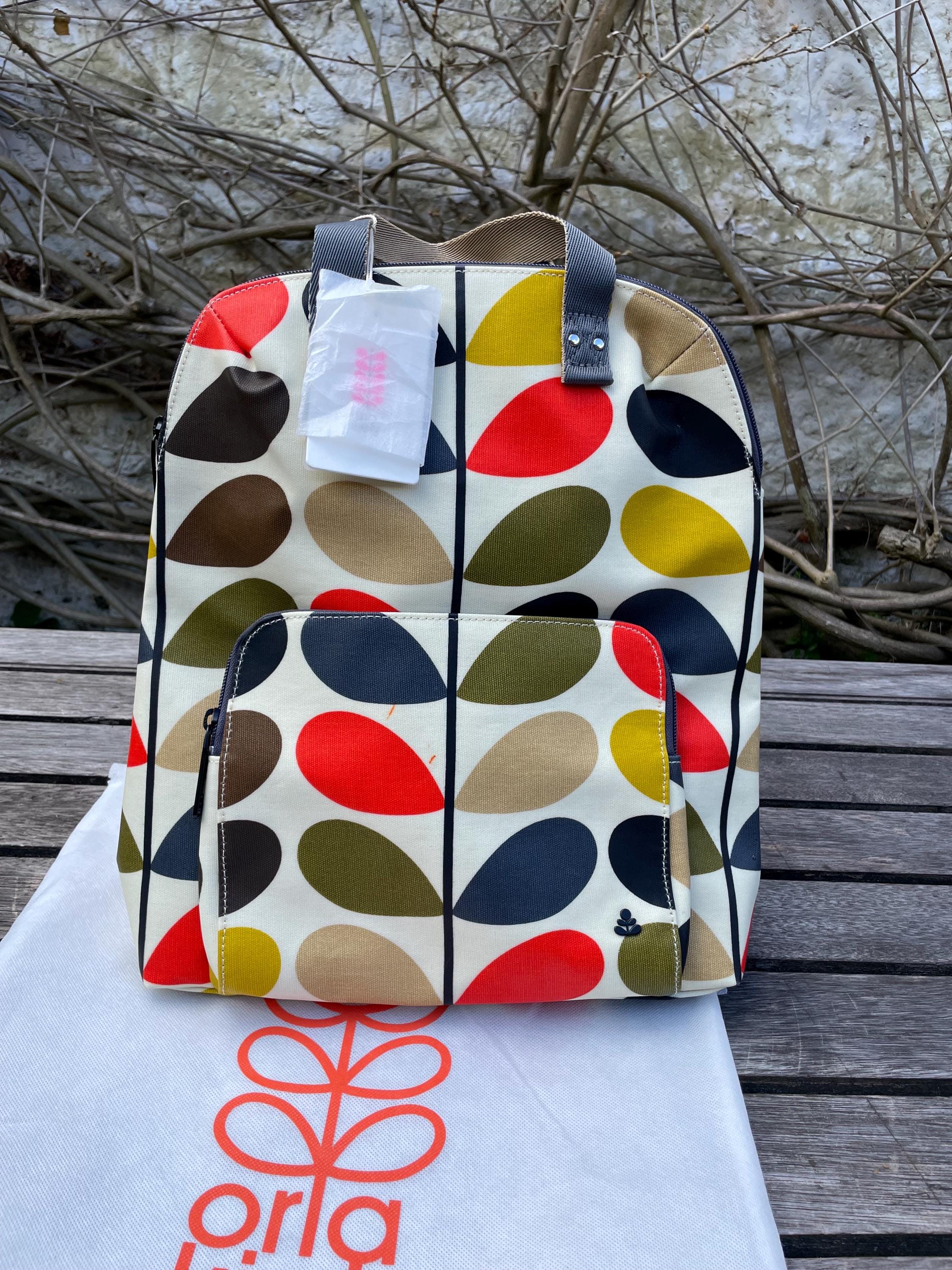 Orla Kiely Ladies Bestie Backpack in Classic Multi-stem - Etsy