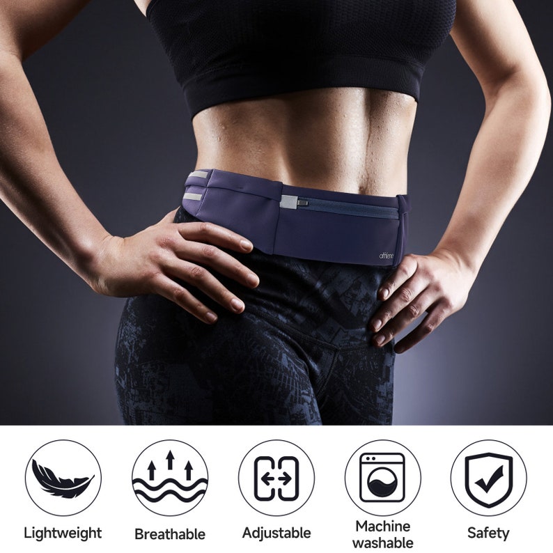 Athlene No Bounce Running Belt Bag With Adjustable Belt 3 Etsy