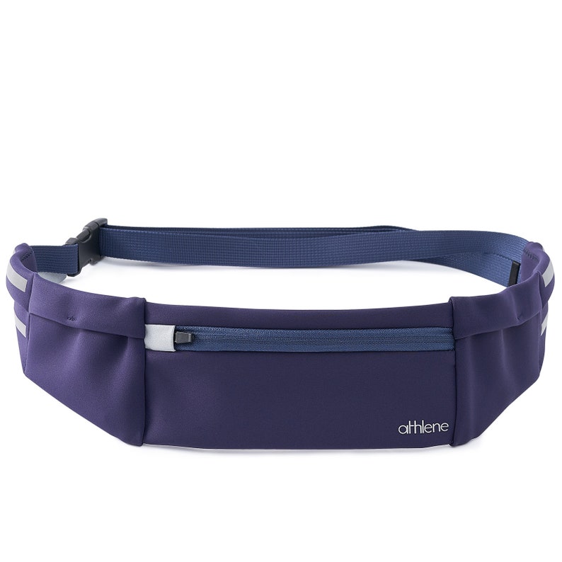 Athlene No Bounce Running Belt Bag With Adjustable Belt 3 Pockets and
