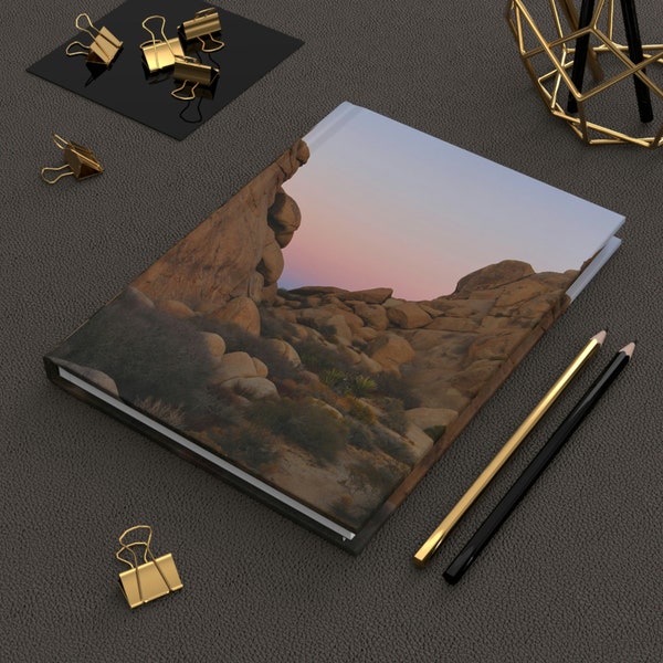 Hardcover Journal with Beautiful Image of Joshua Tree National Park, Perfect for Note Taking & Reflecting, Lined Journal Notebook, JT Desert