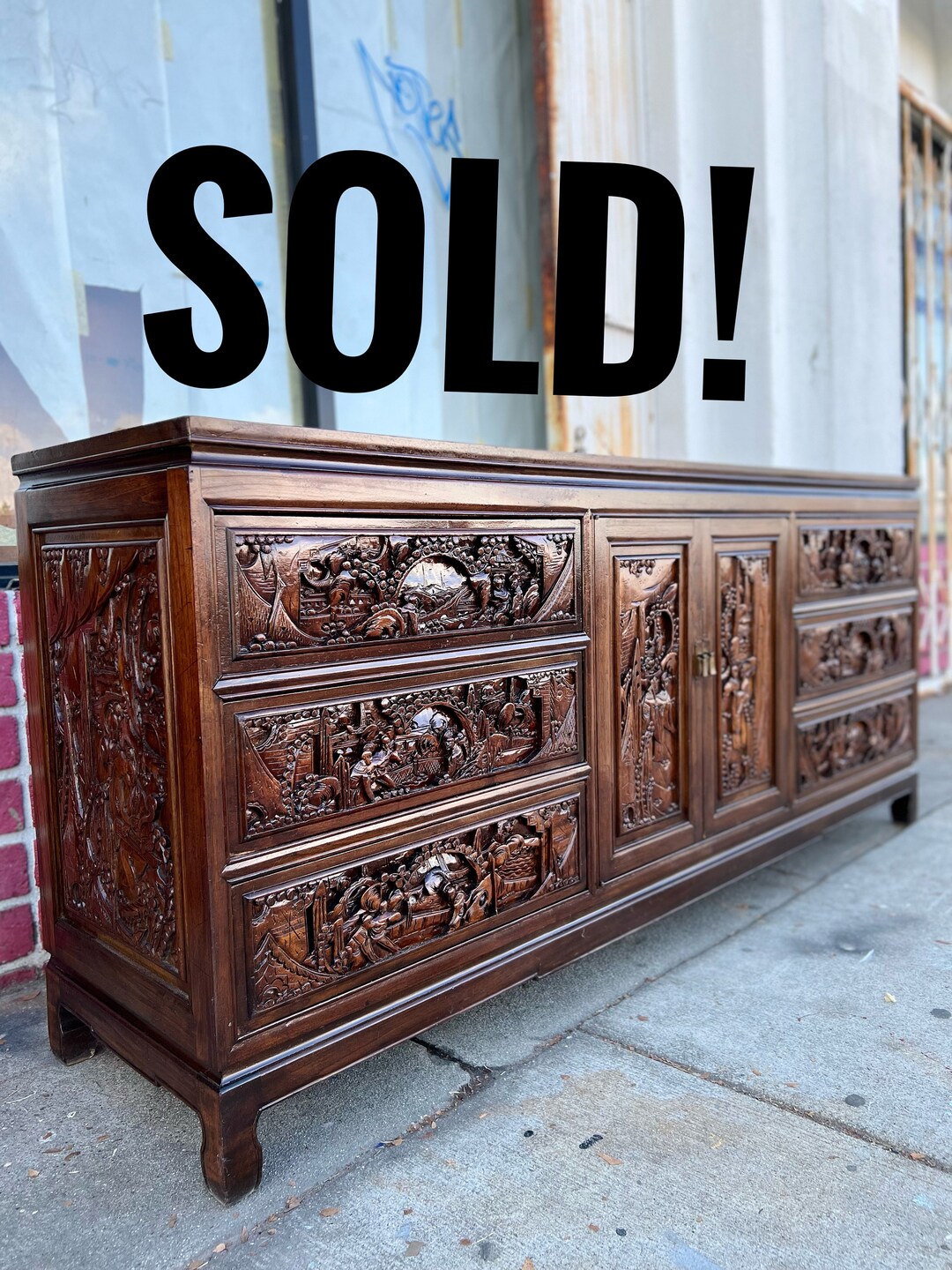 SOLD Beautiful Fully Restained Vintage Japanese Dresser Etsy