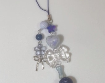 Blueberry Fruit Y2K Phone Charm Dark Blue Accessory
