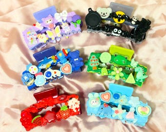 Variety of Colors Kawaii Decoden Faux Cake Hair Claw Clips (6 colors to choose from!!)