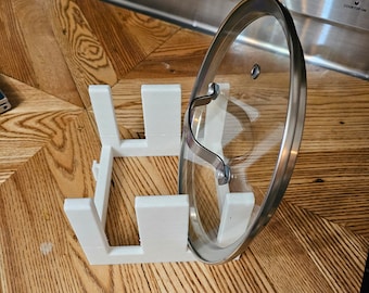 3D Printed Pot Lid Holder: Modular Kitchen Organization (Set of 2)
