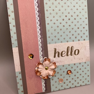 Handmade Hello Greeting Card