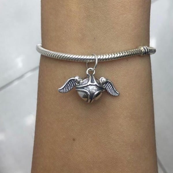 Pandora Harry Potter Snitch Charm For Bracelet and Necklaces, 925 Sterling Silver, Gifts For Her (With Box, Make Them Jealous)