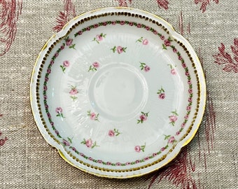 GDA France Limoges platos pequeños platillos, plato pequeño, 12 cm, porcelana francesa vintage