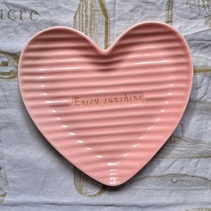 Plates/Serving/Dessert Plate,Heart Shaped,Uneven Surface,Retro Three-Dimensional,Vintage Antique French Porcelain 20*16cm