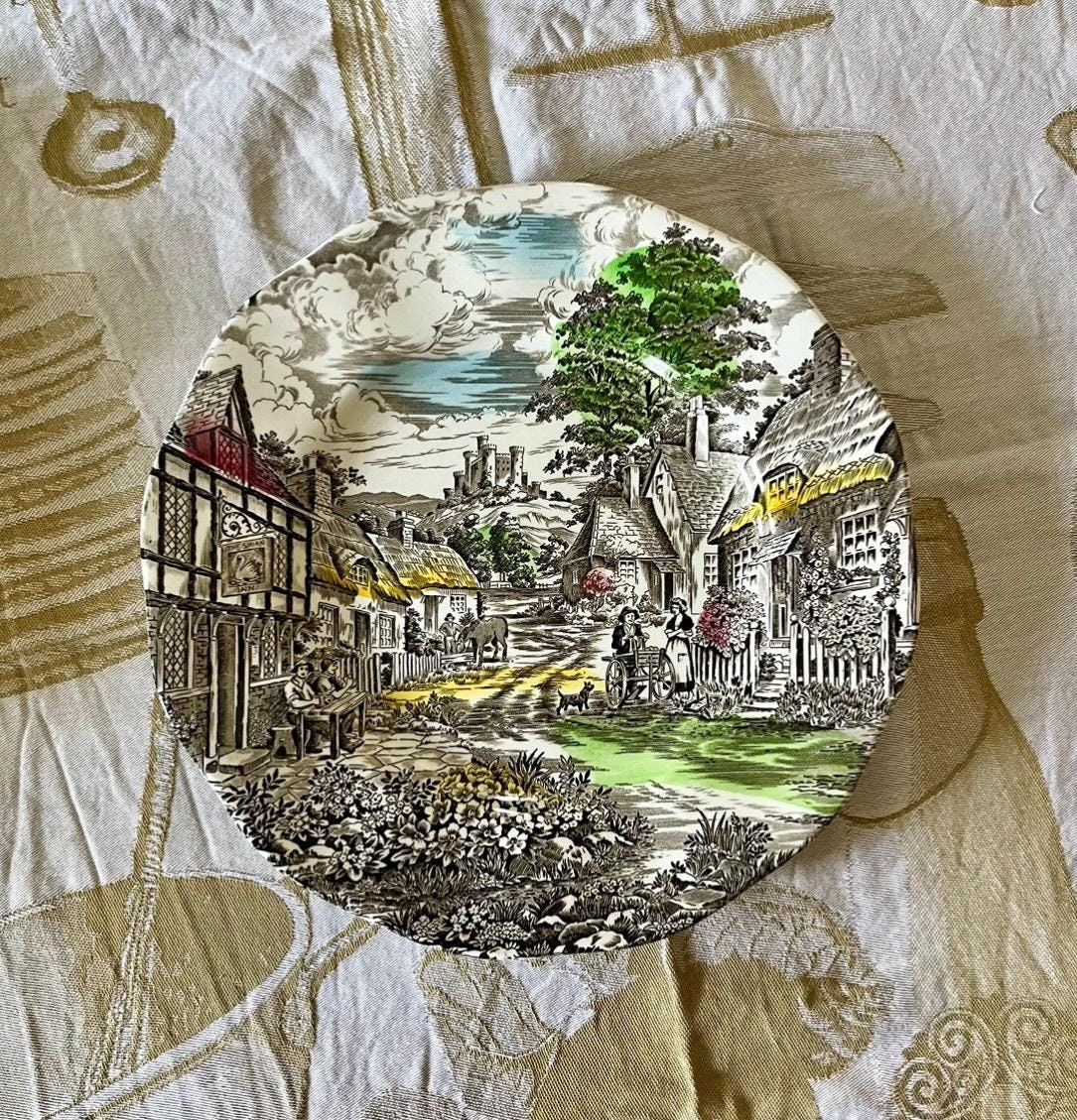 Enoch Wedgwood Tunstall LTD Old English Village Brown Hand