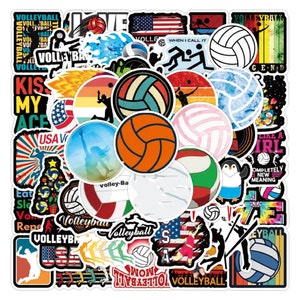 Pegatinas deportivas de voleibol Kawaii Alta calidad/Regalo/Resistente al agua/Equipaje/Monopatín/Guitarra/Computadora portátil