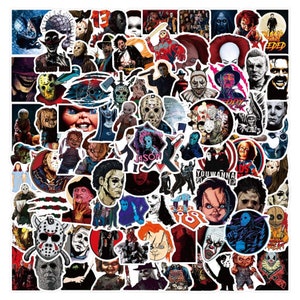 Kawaii Horror Movie Mixed Stickers High quality, Gift, Cool Waterproof, Luggage, Skateboard, Guitar, Laptop
