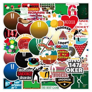 Kawaii Cool Snooker Pool Sport Stickers High quality, Gift, Cool Waterproof, Luggage, Skateboard, Guitar, Laptop