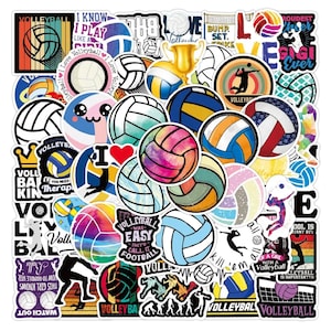 Kawaii Beachvolleyball-Sportaufkleber-Qualitäts-Geschenk Kühles wasserdichtes Gepäck-Skateboard-Gitarren-Laptop