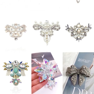 16 Styles of Shoes and Accessories Rhinestone Appliques, Dimension 3.5 X3.5 inches wide