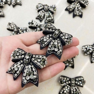 Small bow Rhinestone patches, immediate shipping from USA