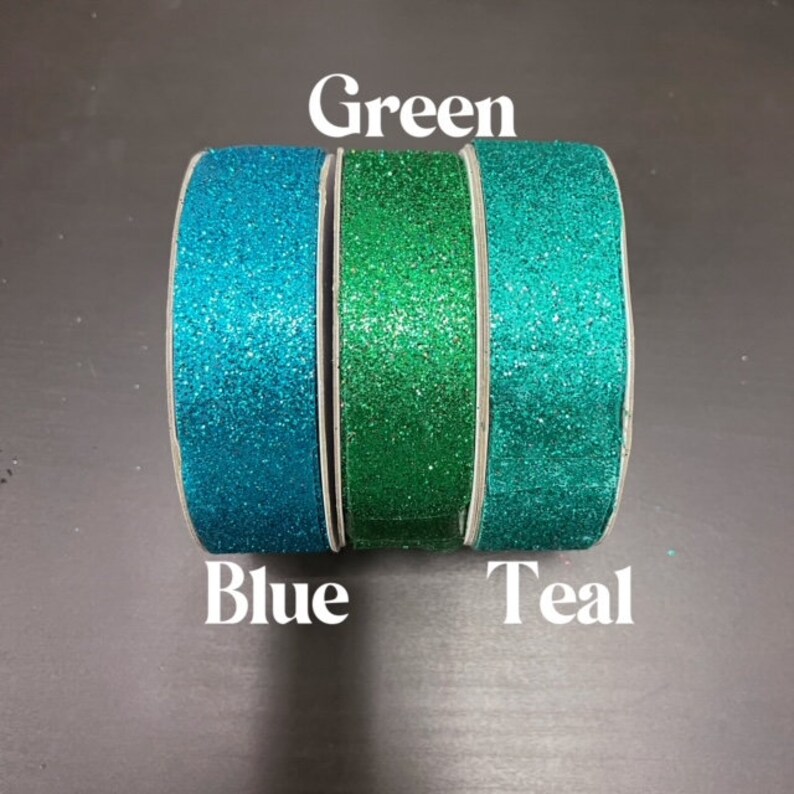25 Yards/ A roll Nylon Metallic Glitter Ribbon 7/8-inch, 8 colors, immediate shipping from USA, for hair bow, party, wedding, scrap booking, image 6