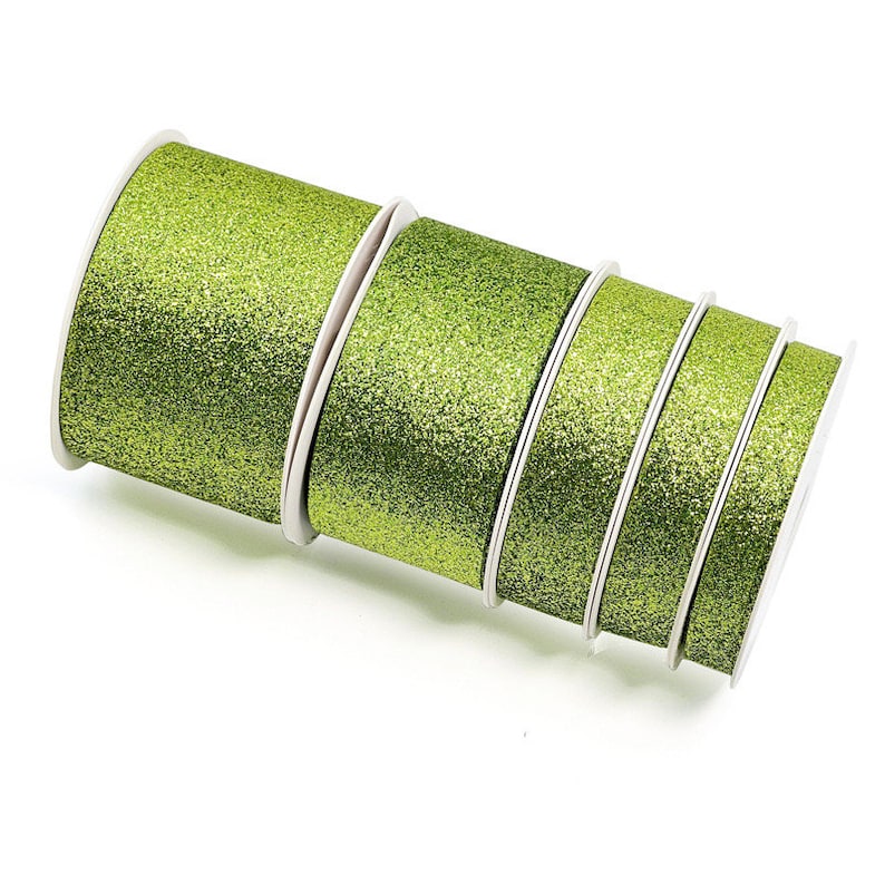 25 Yards/ A roll Nylon Metallic Glitter Ribbon 7/8-inch, 8 colors, immediate shipping from USA, for hair bow, party, wedding, scrap booking, image 8