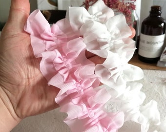 Ruffle trim by yard, 2 inches wide 5 cm