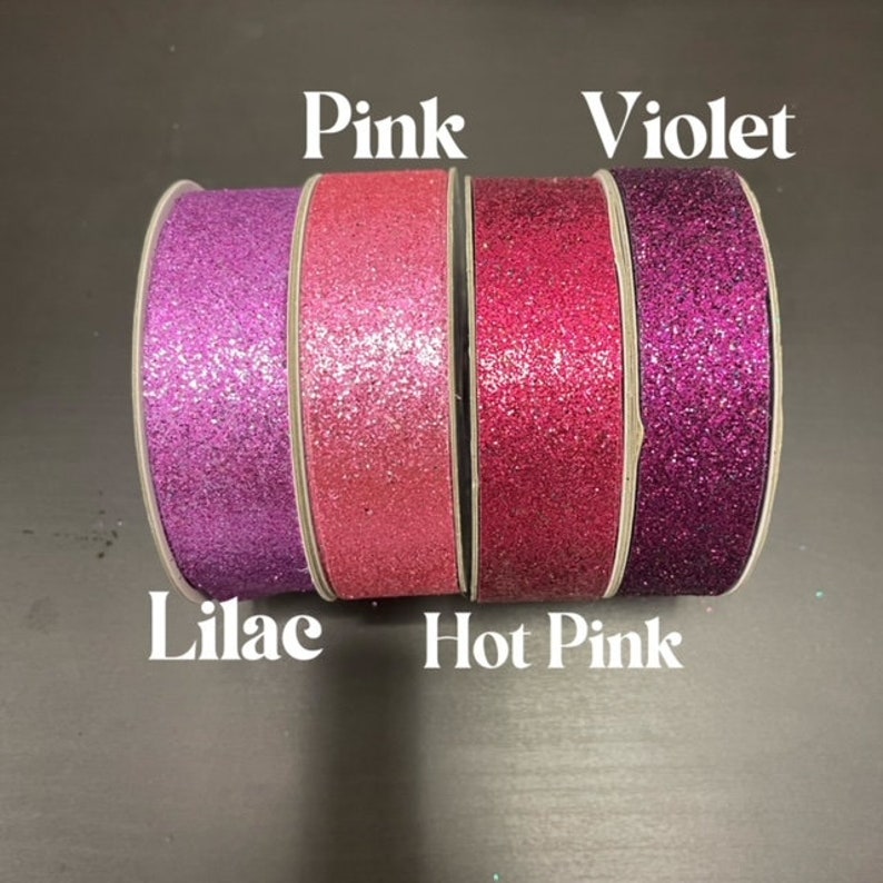 25 Yards/ A roll Nylon Metallic Glitter Ribbon 7/8-inch, 8 colors, immediate shipping from USA, for hair bow, party, wedding, scrap booking, image 5
