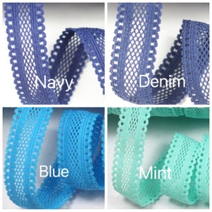 16 Farben Fischnetz Falzgummiband/ dehnbares Stirnband elastisch, 5/8 Zoll breit, 25 mm, FOE elastisch, Haargummi, Kleidung elastisch