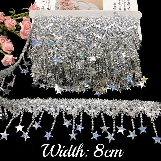 Dangling Star Trim and Coin Trim by Yards Immediate Shipping Etsy