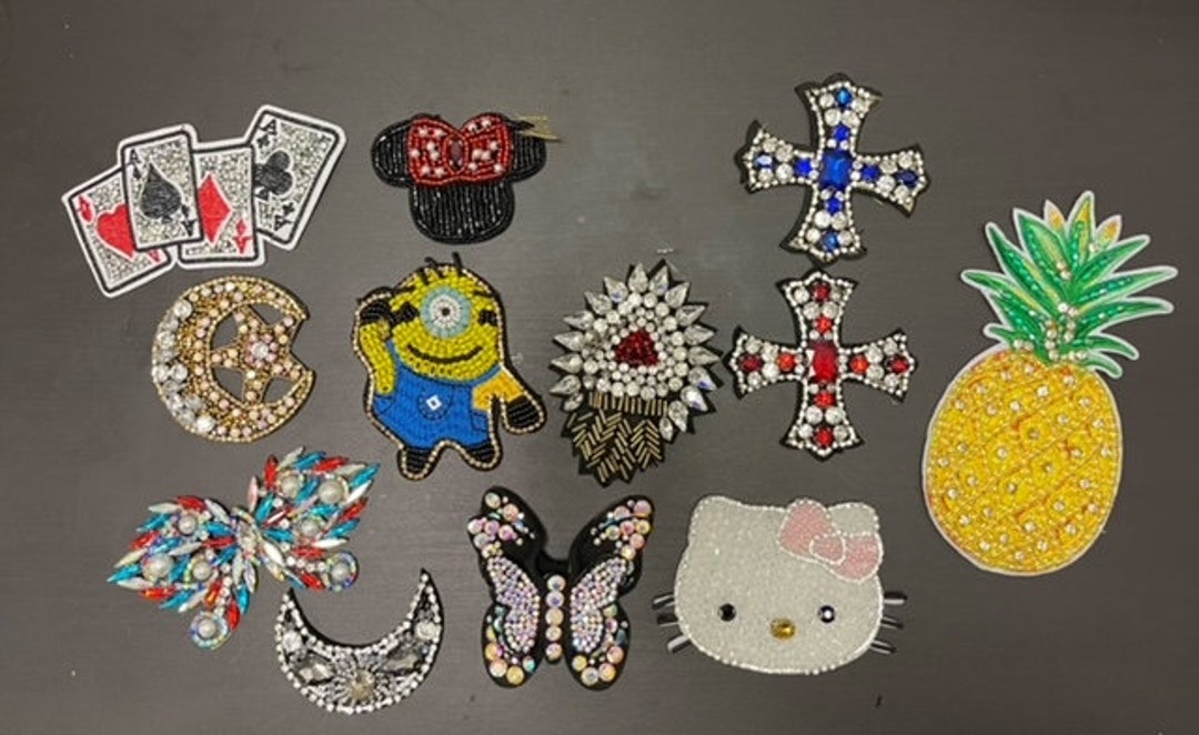 DIY Rhinestone Embroidery Patches Etsy