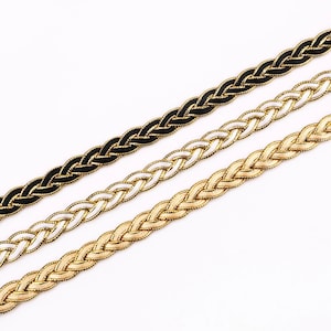 1/2 inches wide braided Polyester Trim by Yard in 15 colors