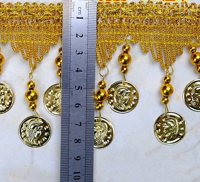 Dangling Star Trim and Coin Trim by Yards Immediate Shipping Etsy