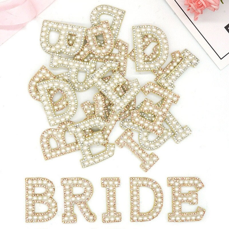 Abaodam 10 Pcs Rhinestone Applique Heat and Bond Lite for Applique  Rhinestone Letters Iron on Embellishments Iron on Rhinestones for Clothing  DIY Back