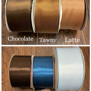 3 Inches Wide Double Face Satin Ribbon, 30 Colors Available, Immediate ...