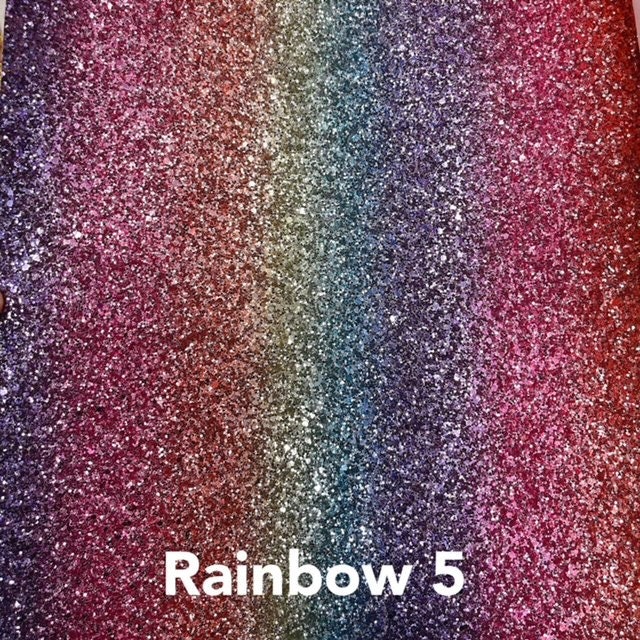 Faux Sheet in A4 Size Rainbow Glitter Faux Sheet in 8 Colors - Etsy