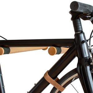 Support mural vélo MONBAK MB04 vélo de route en bois massif vélo de gravier porte-vélo urbain bois de hêtre image 5