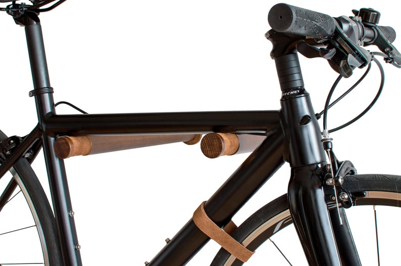 Support mural vélo MONBAK MB04 vélo de route en bois massif vélo de gravier porte-vélo urbain bois de hêtre image 4