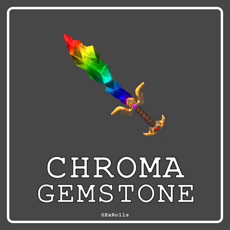 MM2 Chroma Gemstone Roblox Murder Mystery 2 MM2 Godly Etsy
