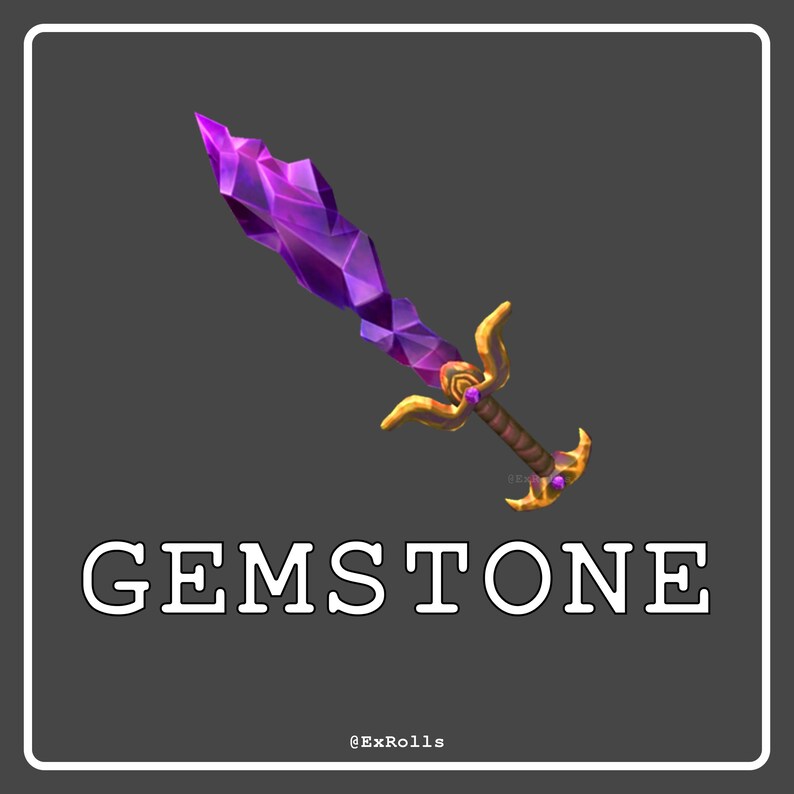 MM2 Gemstone Roblox Murder Mystery 2 MM2 Godly Etsy