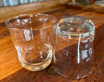 Vintage Gurgle Glasses–Set of Two Mid-Century Modern Rocks Glasses