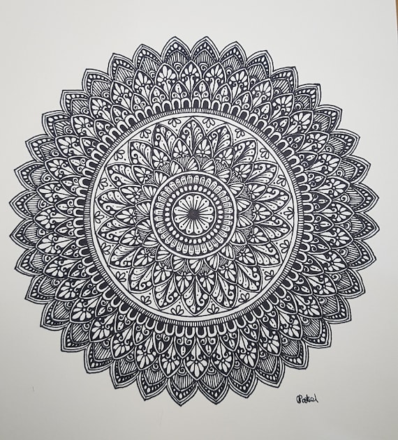 Black mandala wall art hotsell