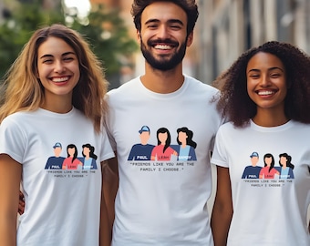 Custom Friends Matching Tees Valentines Day Friends gathering Best friend Gift BF first valentine BFF group Sweatshirts set Family Galentine