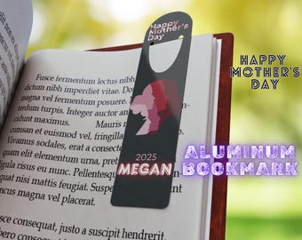 Mothers day Personalized Bookmark Custom named Bookmark, Metal Bookmarks, Gift for Book Lovers, Reading lover Gift, Grandma reading keepsake