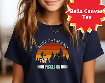 Pickleball Shirt Sport, Graphic Tee, Vintage Pickleball Gift, Sport Outfit, Keep Calm Tee, Pickle on Tee, Pickleball Player Gift, Pickle Tee