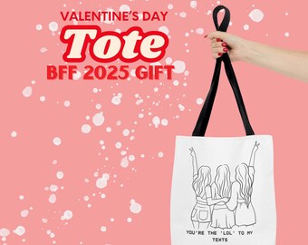Matching Tote Bag, You are the LOL to my text, Tote Valentine's Day Text Bag, Gift for Friends or Lovers, Custom Couple, Funny Love Bag Gift