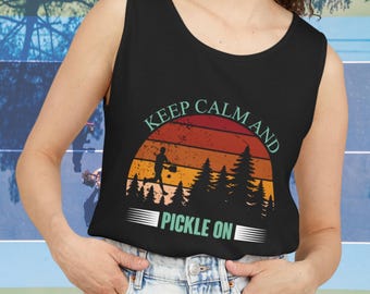 Pickleball Tank top, Pickleball Top, Pickleball LOVER Top, Funny Pickleball top, Pickleball lover gift, Keep calm and Pickleball on Top