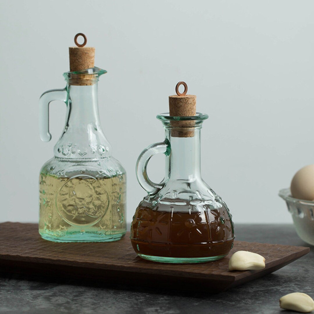 Europeanstyle Household Oil Bottle Glass Bottle Kitchen Etsy