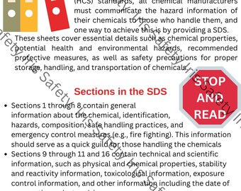 Safety Data Sheet (SDS) Safety Toolbox Talk
