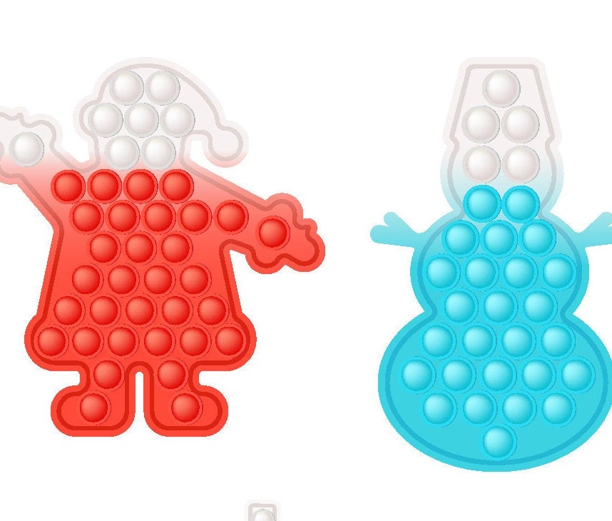 Christmas Pop It Clipart PNG Pop It Christmas Kids Christmas Etsy