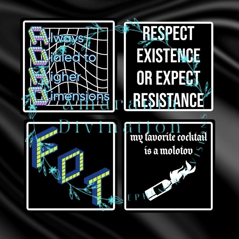 Y’allternative 2x2 Matte Vinyl Sticker, Easy Peel, Skull Cowboy Boot Barbed Wire Funny Meme Southern Gothic Grunge Emo Alt Leftist image 4