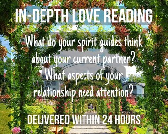 Lectura de tarot de relaciones en profundidad el mismo día, orientación en el amor/romance entregada en 24 horas, orientación intuitiva Compatibilidad mística