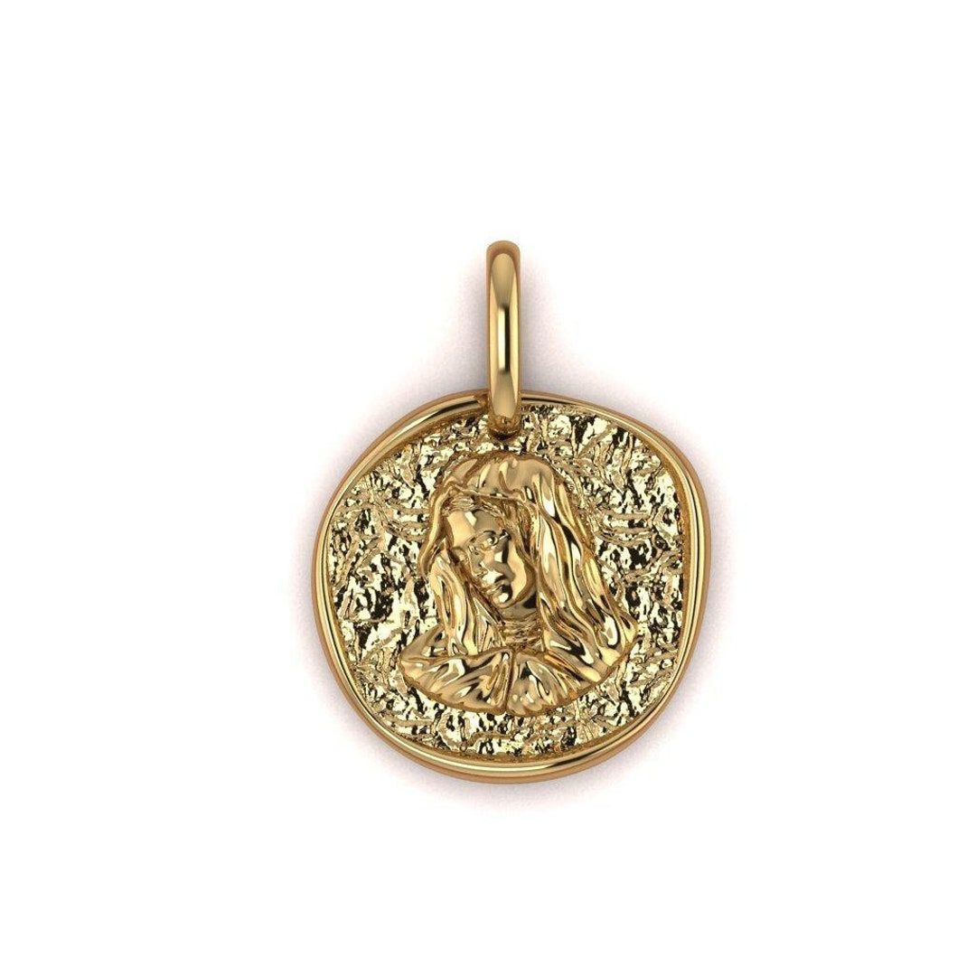 Mother Mary Pendant Religious Charm Mother Mary Charm Catholic Jewelry