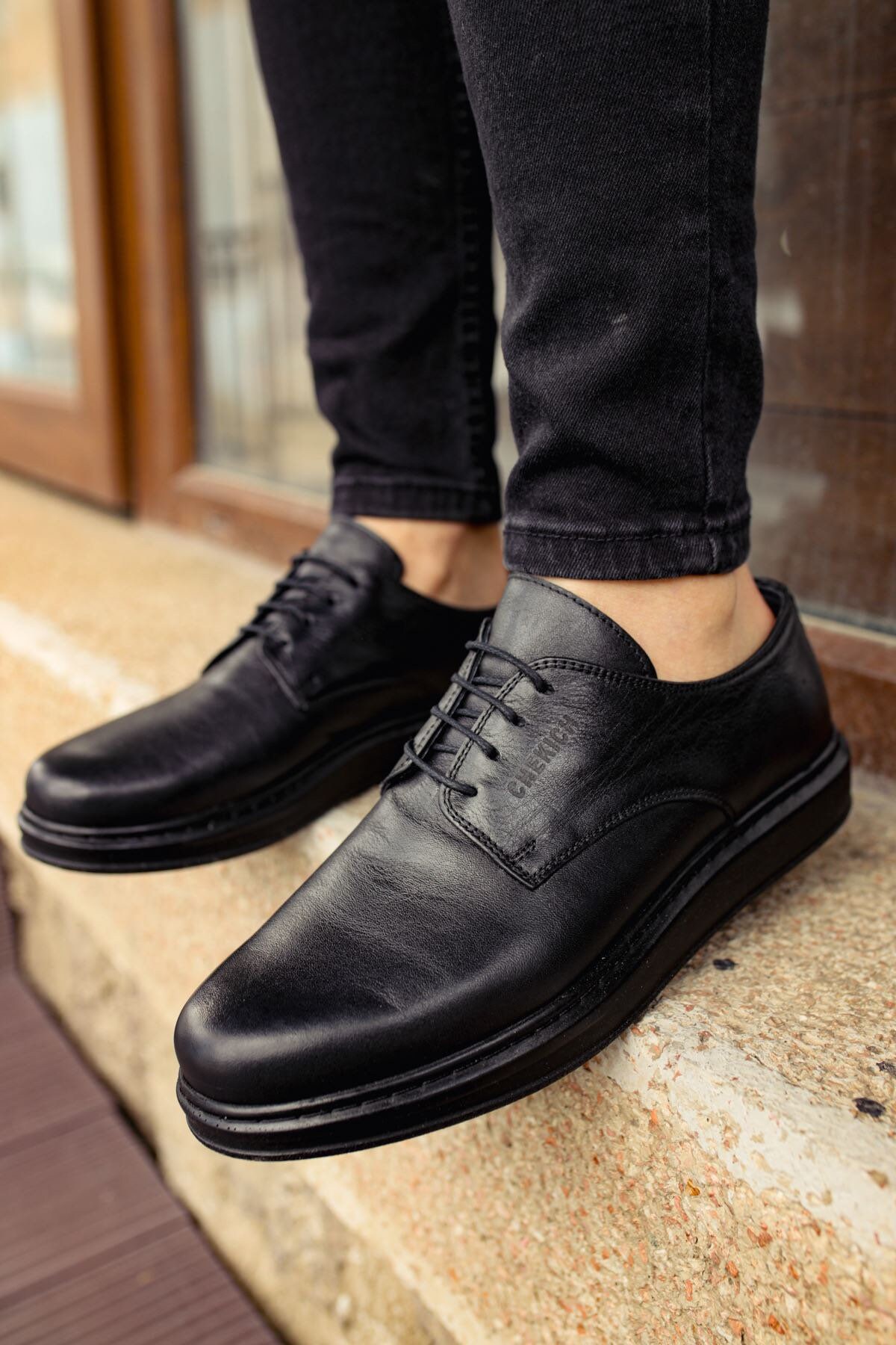 mens black oxford casual shoes